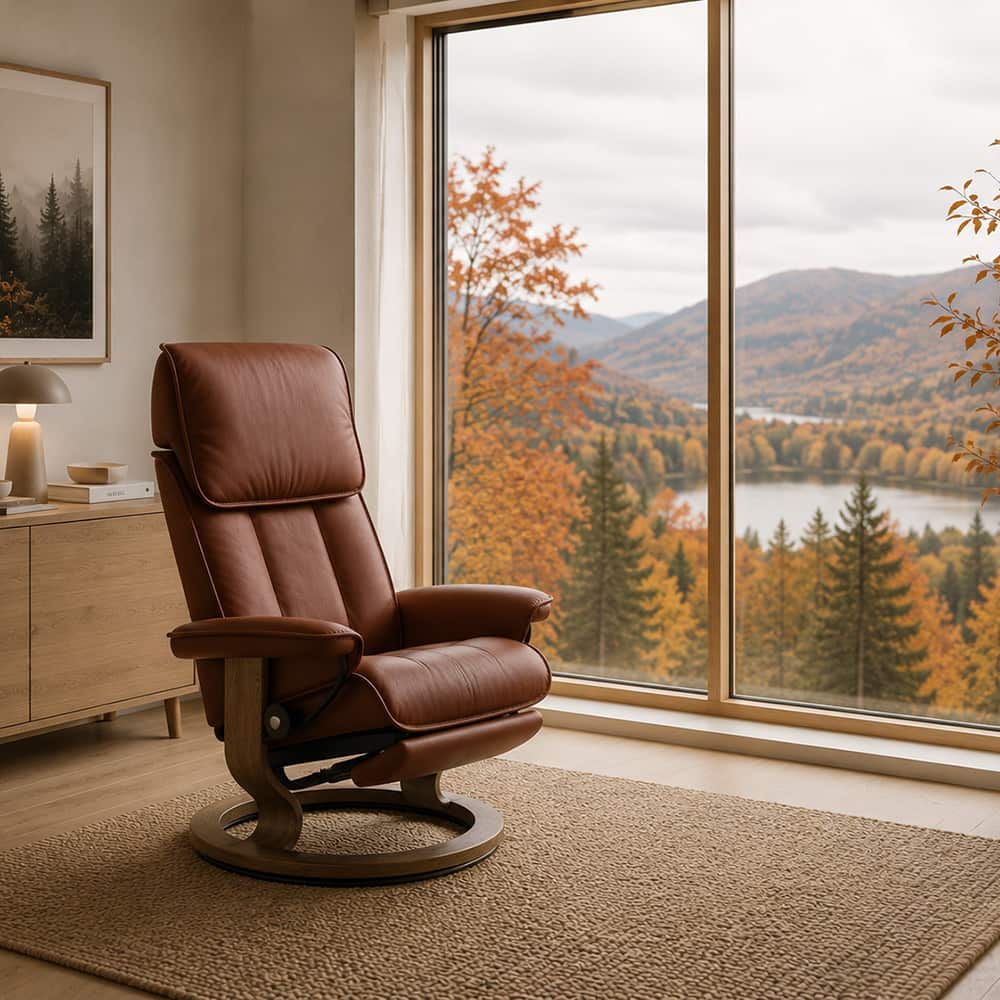 Stressless® Admiral (M) Classic Power Leg/Back Noblesse hud