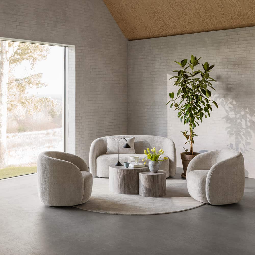Lodi loungestol, beige