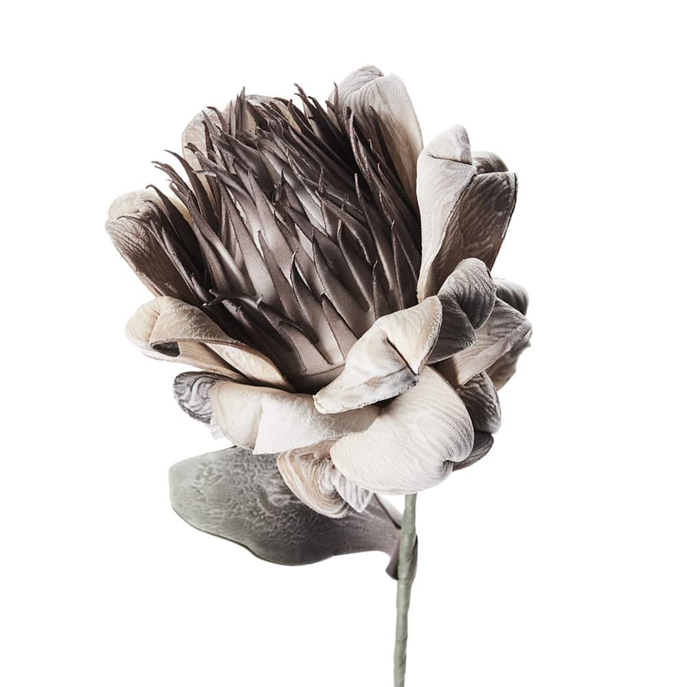 Happia dekorblomst, lin, 95x16cm