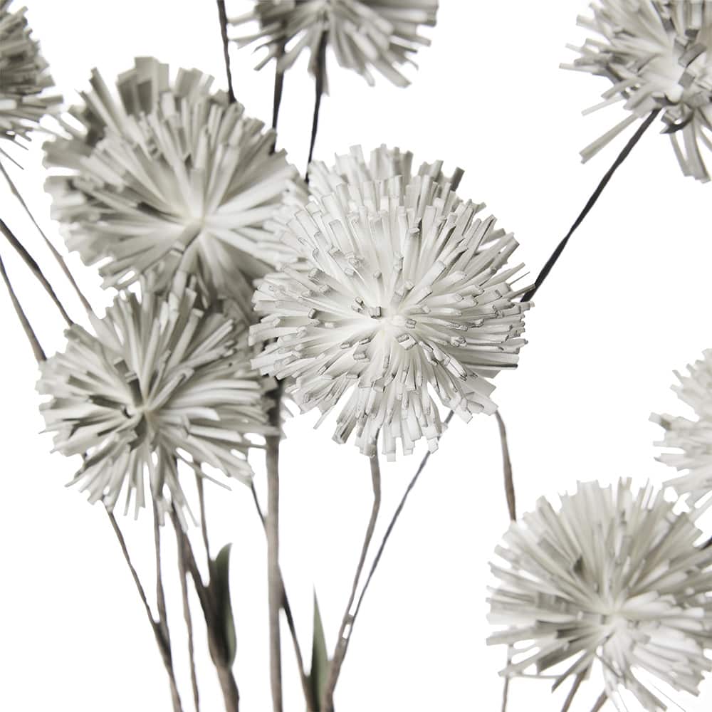 Happia dekorblomst, grå, 90X20 cm