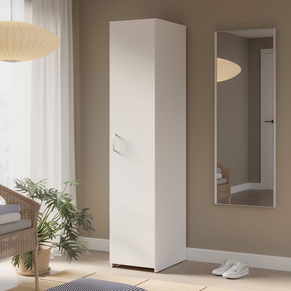 Econobox Garderobeskap 1 dørs hvit