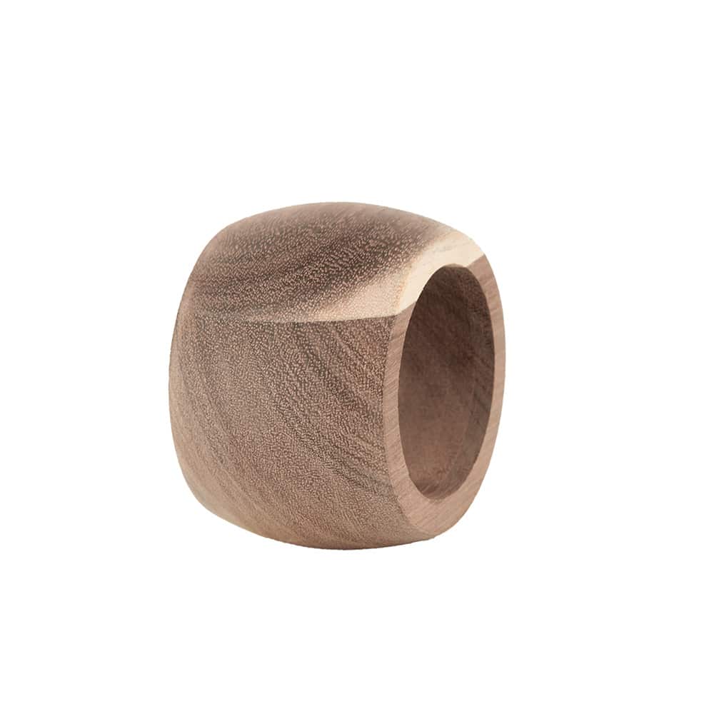 Livia - Serviettring s/4 Naturlig tre 5.7x5.7x15.2 Akasia