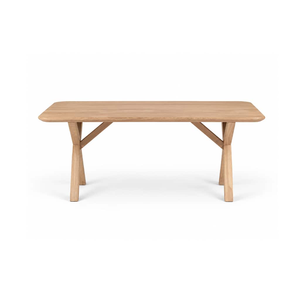 Frogner sofabord 120x70 cm, massiv hvitoljet eik
