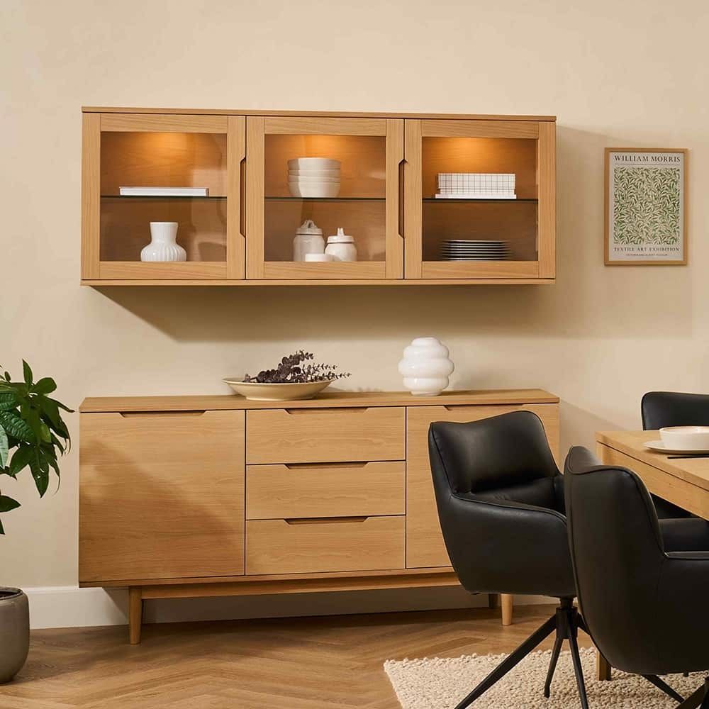 Kerteminde Skjenk 160 cm naturoljet eik