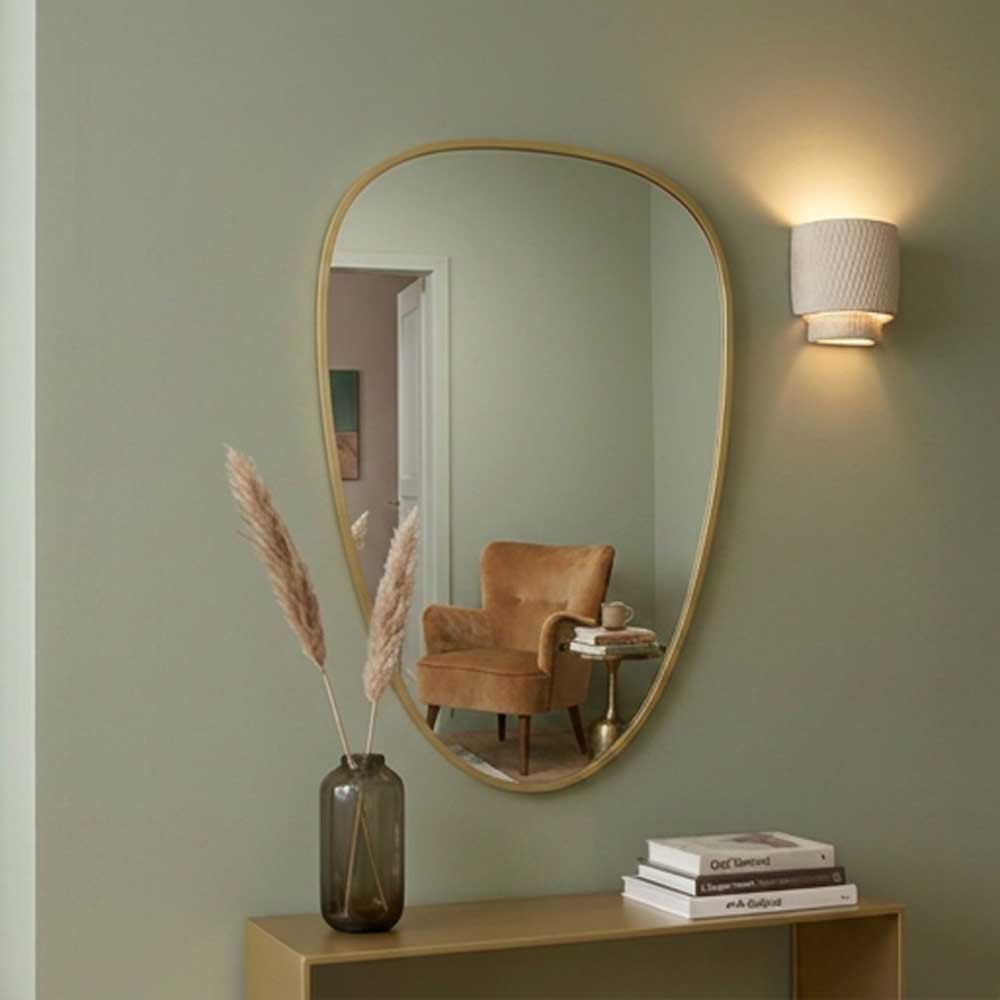 Speil Alessi shape gold 45x70