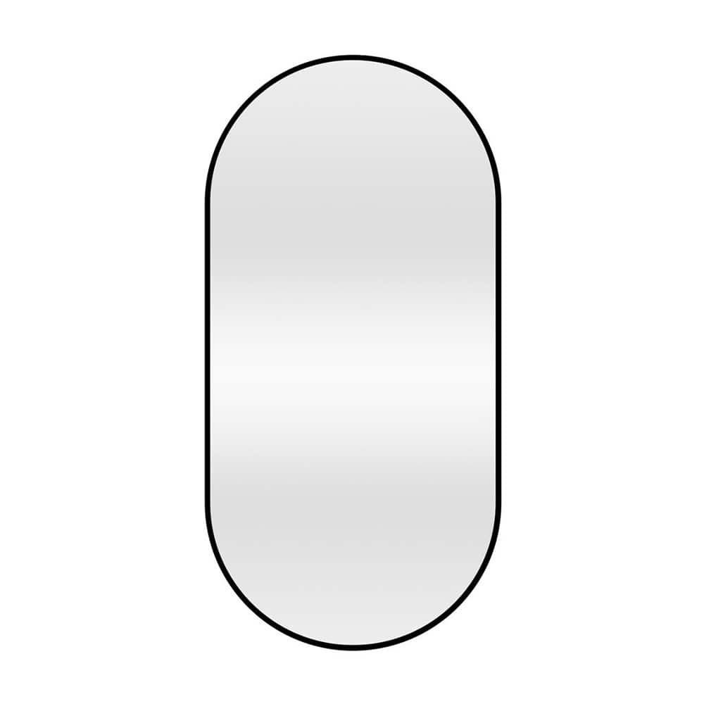 Speil Reflection oval sort 50x100