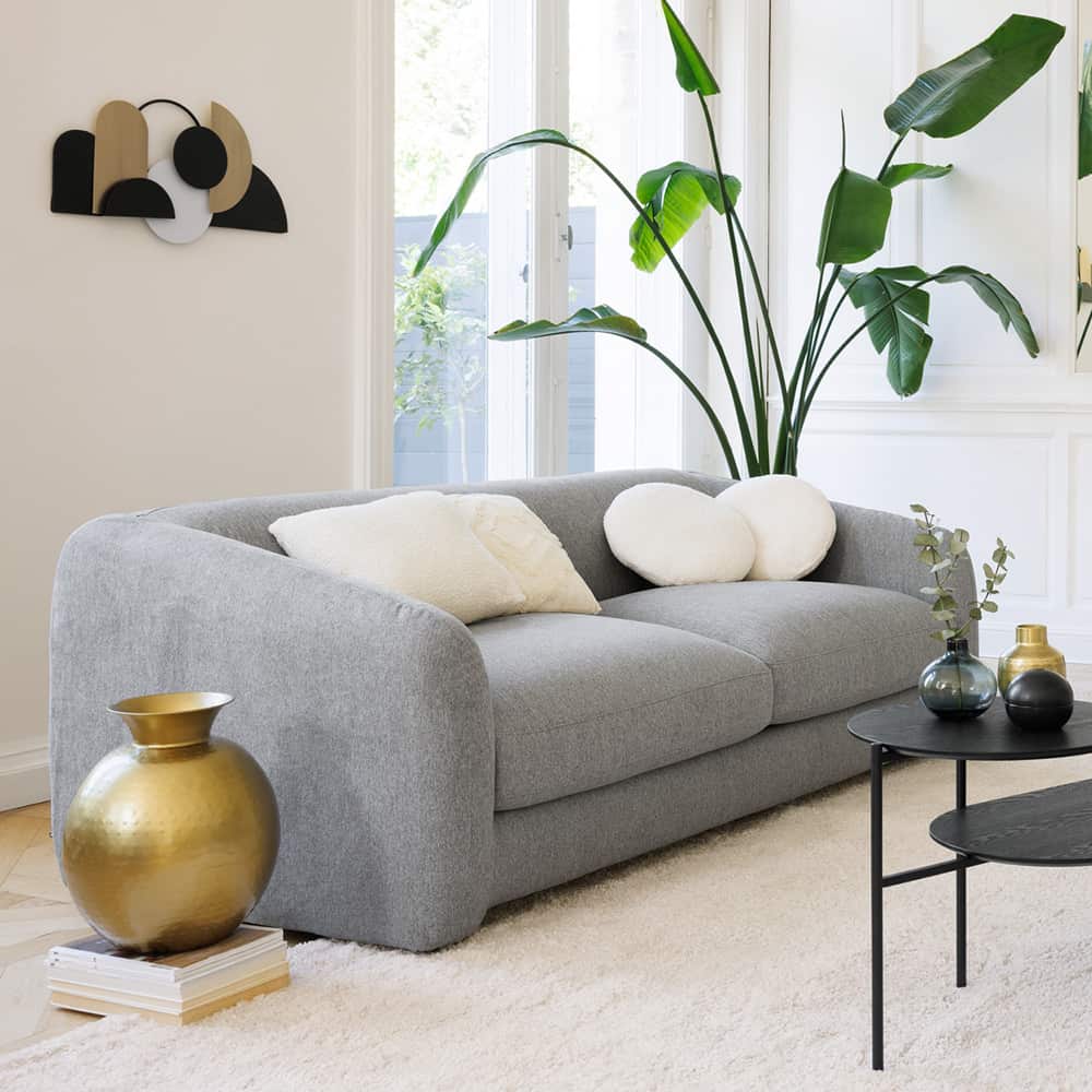 Oasis Vase, gullfarget metall, 40 cm