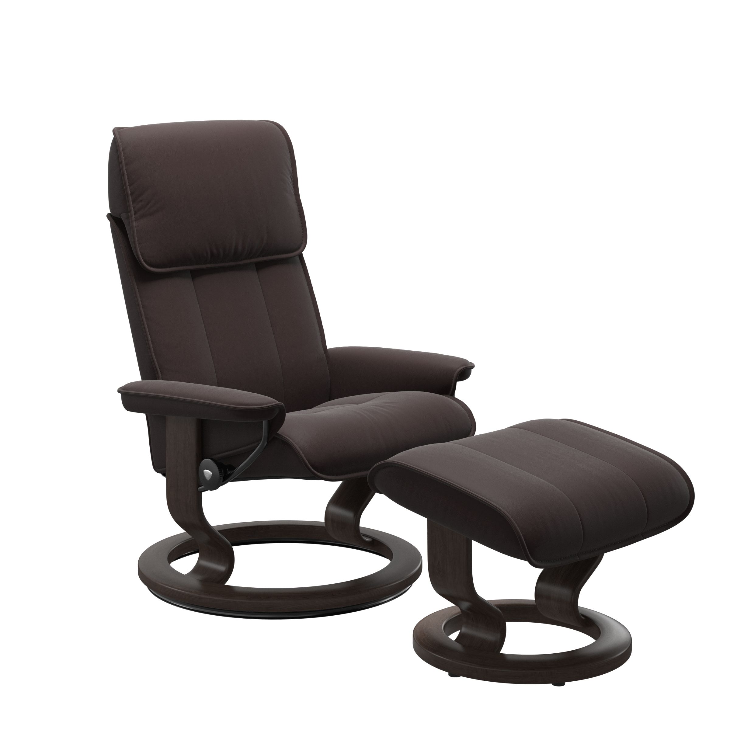 Stressless® Admiral (M) Classic stol m/krakk, Paloma Chocolate 34, wenge
