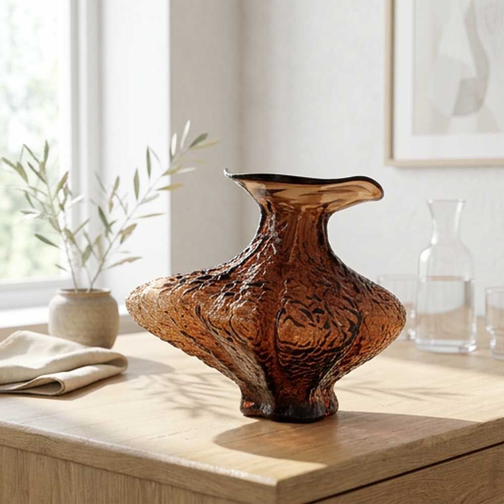 Vase Unum, Brun, 32x25x30 cm