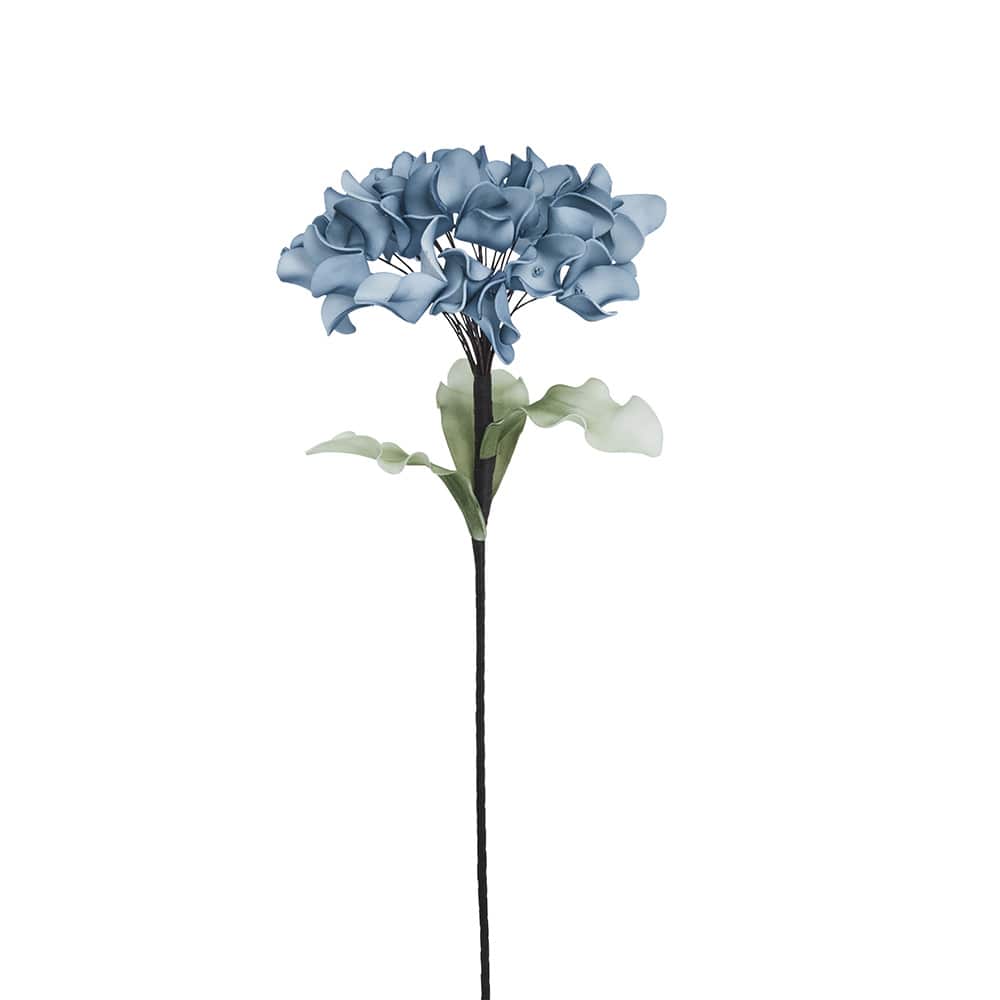Happia flower decoration H23 cm. blue
