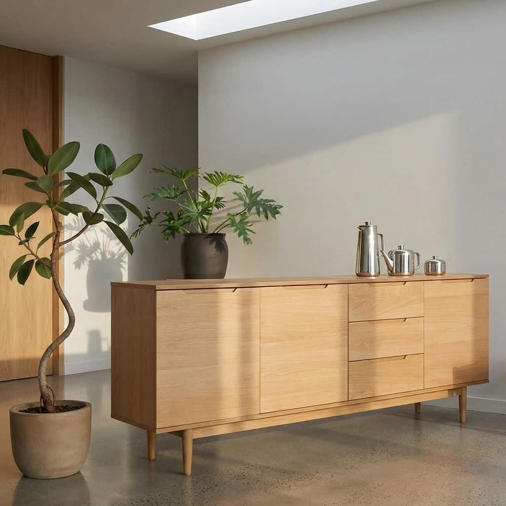 Kerteminde Skjenk 213 cm naturoljet eik