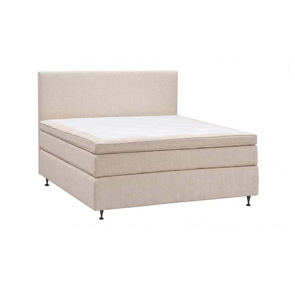 Blåtime Kontinental 140x200, Inkl Blåtime Gavl Storm 02 Lys Beige
