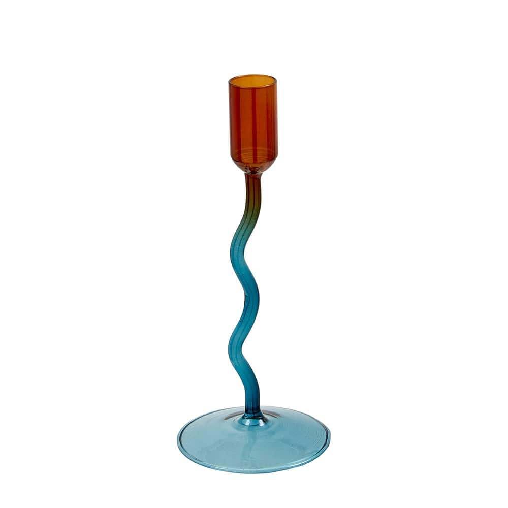Wave Lysstake, glass, 20 cm