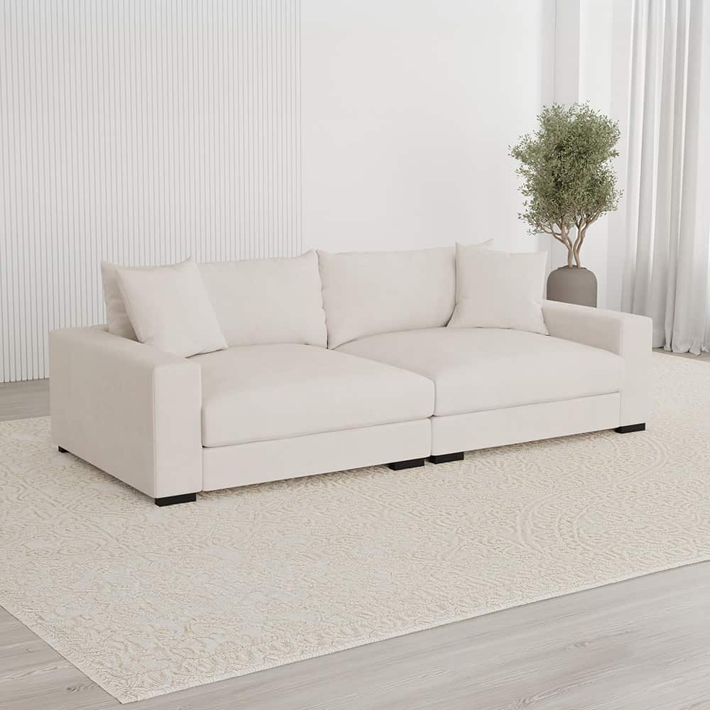 Pedro Megasofa 3-seter XL, Vogue 1 Creme