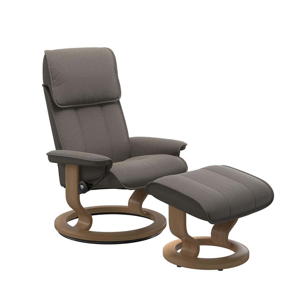 Stressless Admiral (M) Classic stol m/krakk, Tulip Mole 09