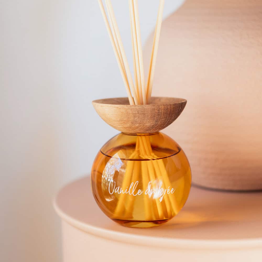 Rita Duftpinner, amber glass, 200 ml