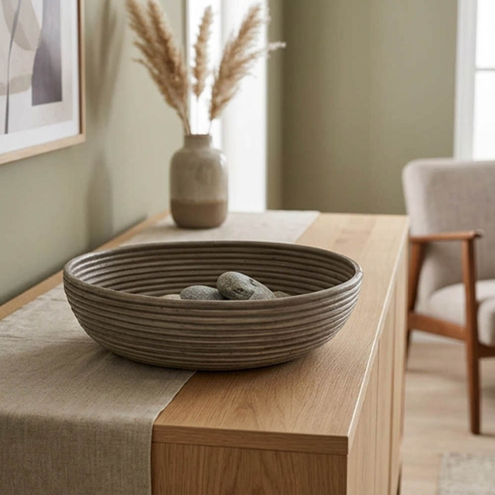 Lama Sana bolle rattan, Beige, Ø41 cm