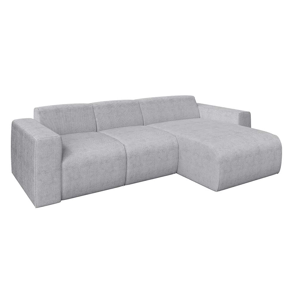 Marlin 2 seter sofa med sjeselong høyre. Poso 110 grey