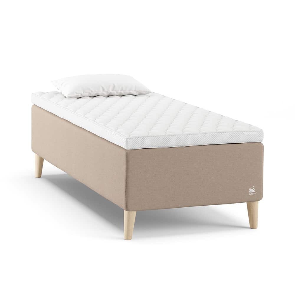 Svane® IntelliGel Zolar Ramme 90x200, Inkl Earth Elastec Overmdrass, Moment Beige