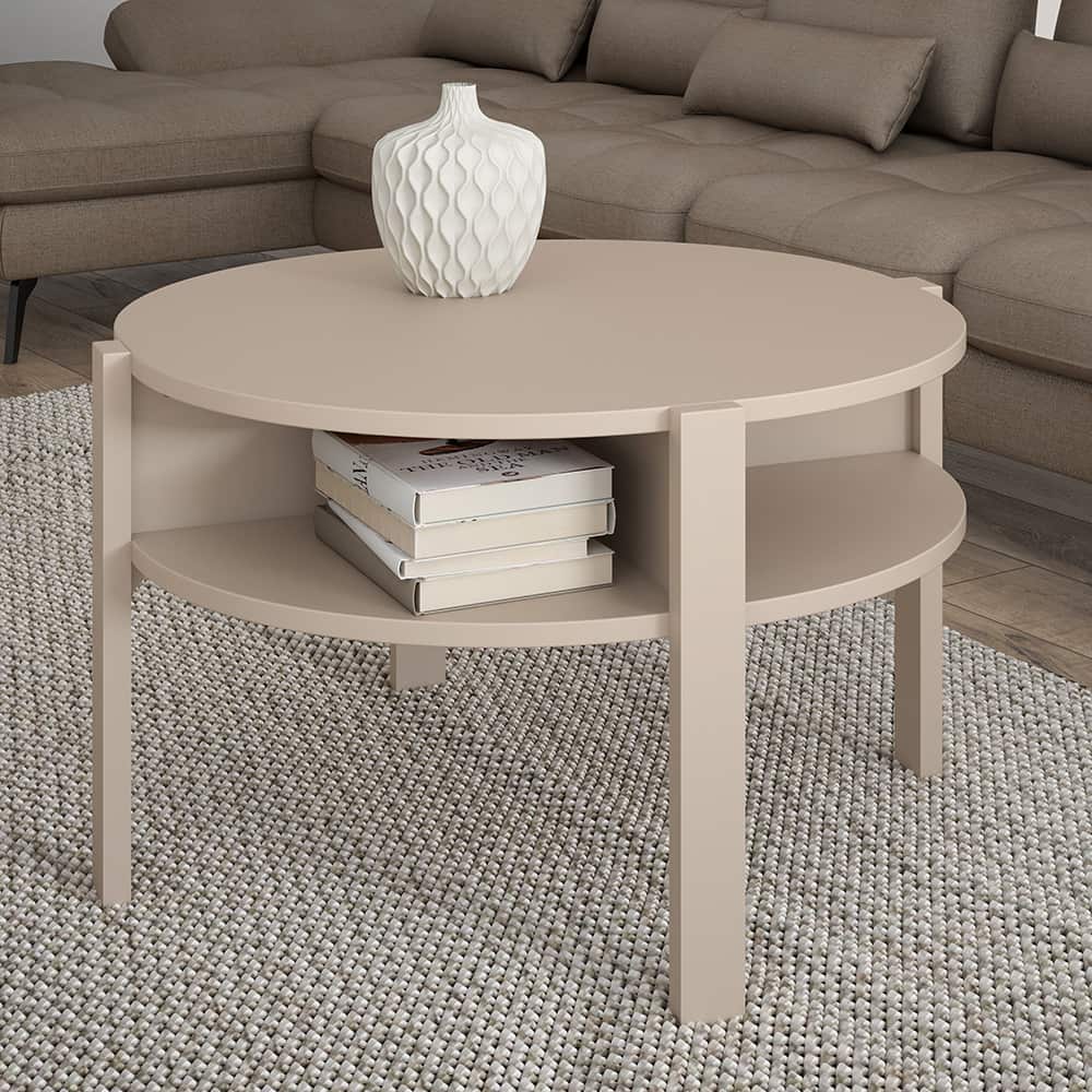 Alice Springs sofabord ø75 cm Tobago/ sand