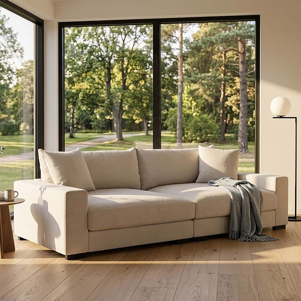 Pedro Megasofa 3-seter XL, Vogue 1 Creme