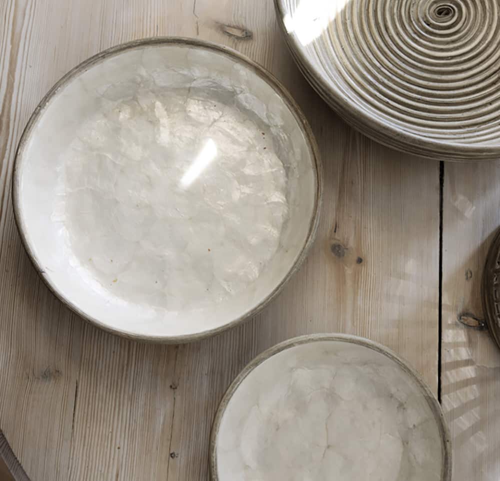 Lama Eva bolle rattan, Ø32 Beige