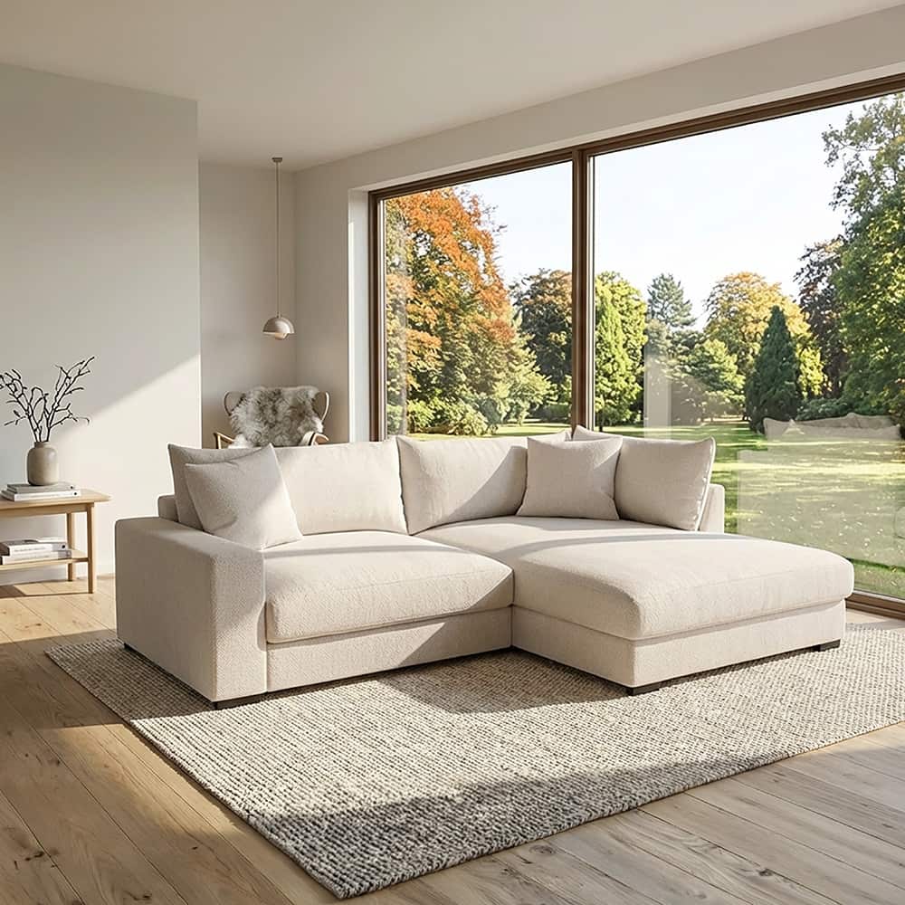 Pedro 3-seter med sjeselong Glow 1 cream