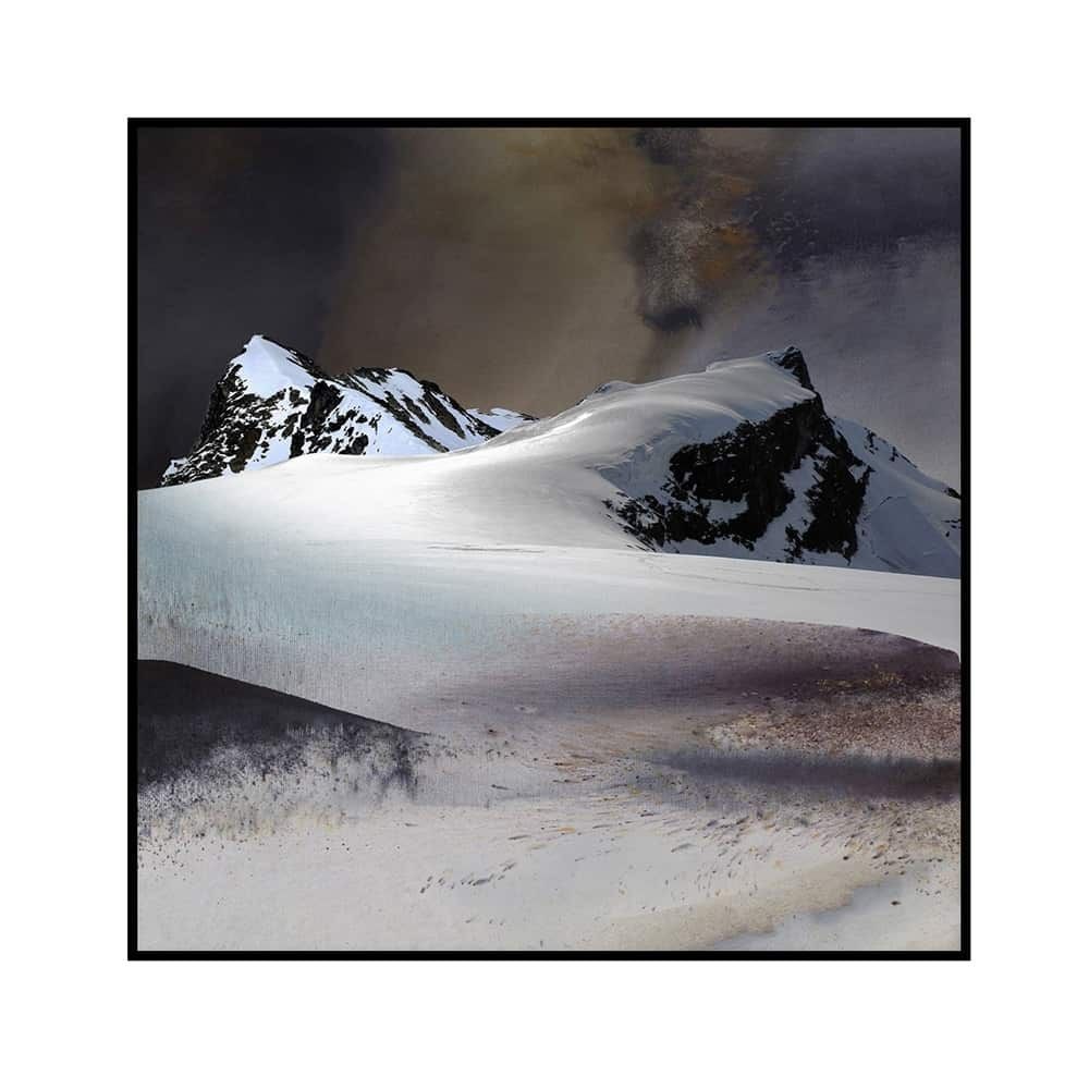 Canvas sort svevelist Mountain Landscape II 113x113 / Roy Chr. Lauritsen