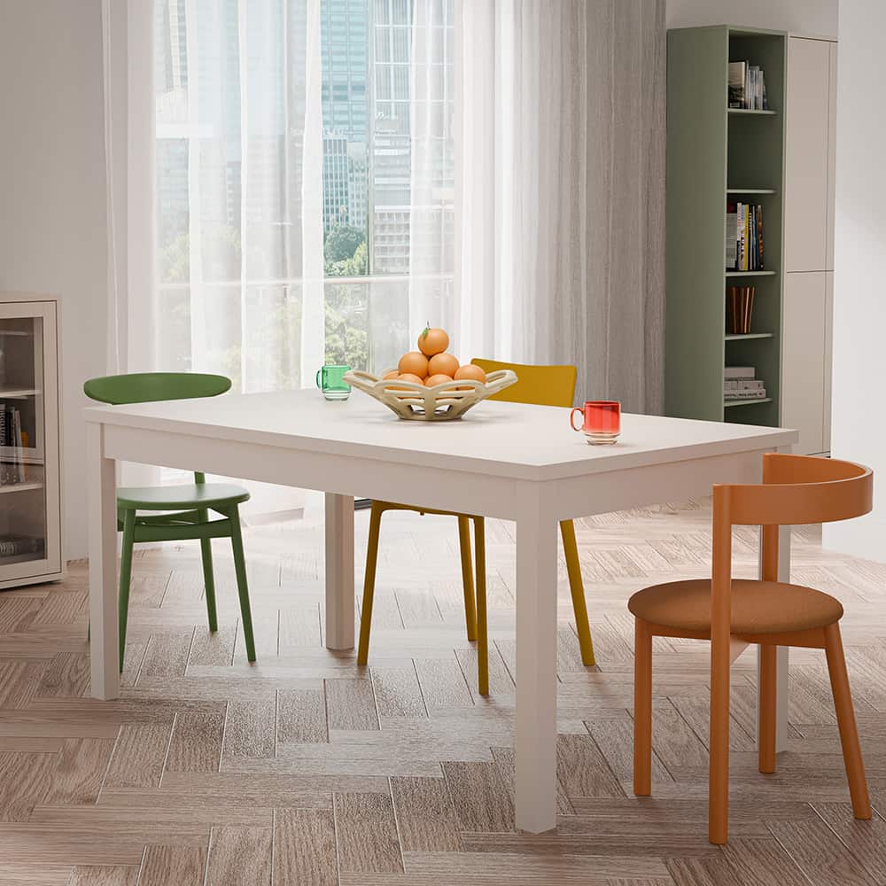 Alice Springs spisebord inkl. ileggsplate 90x160/207 cm sand