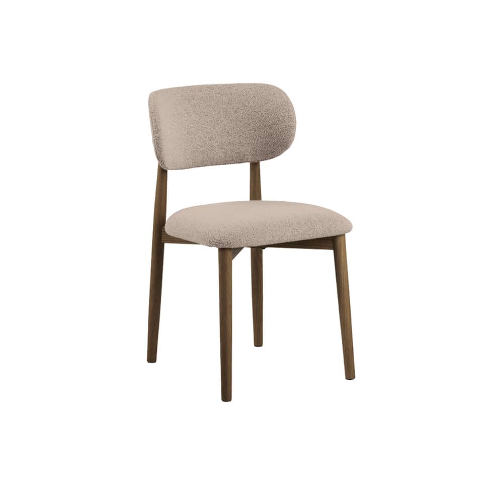 Nordic spisestol, brunbeiset eik, Cona Beige 1