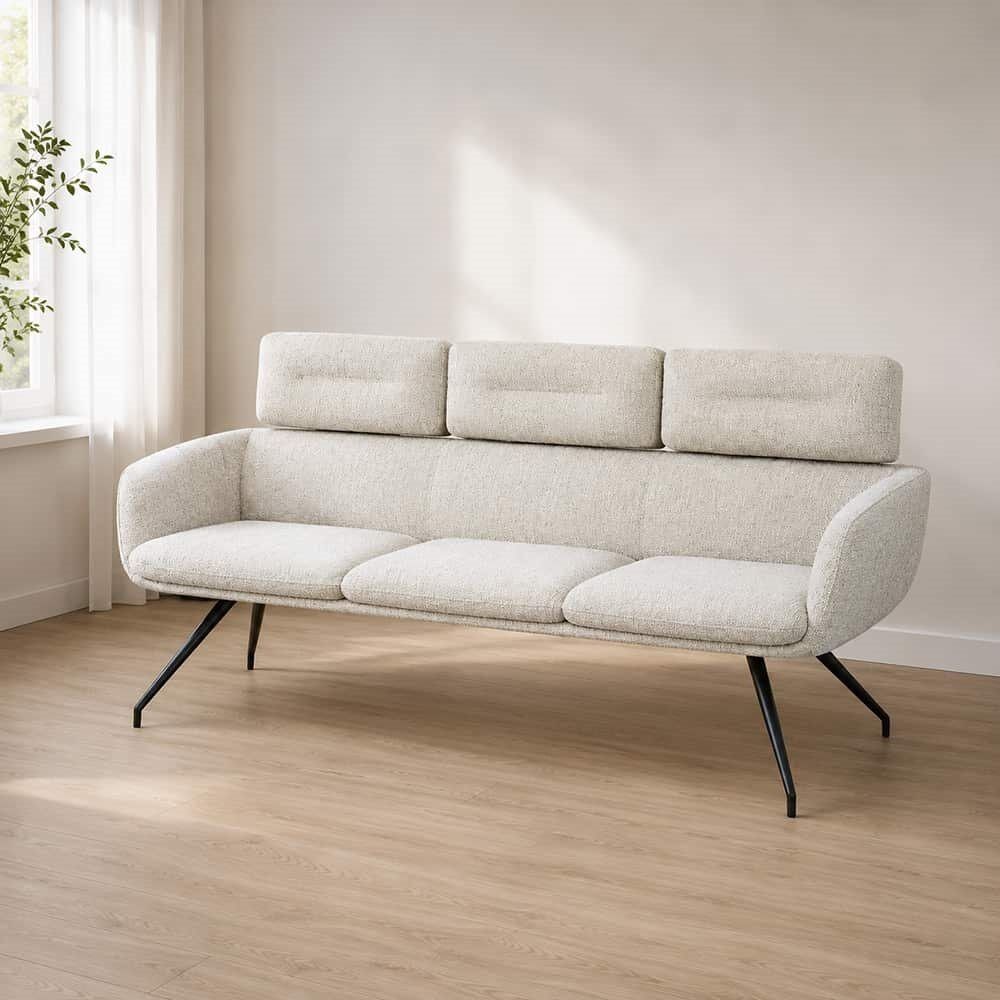 Pablo Spisesofa, Hevre Beige 22, flexibel rygg