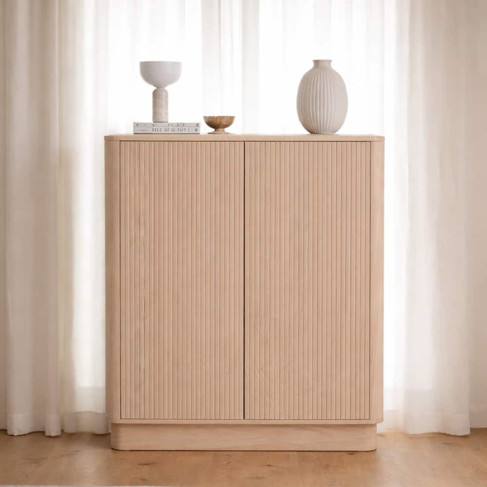 Mammut highboard 90x38x125 hvitvasket