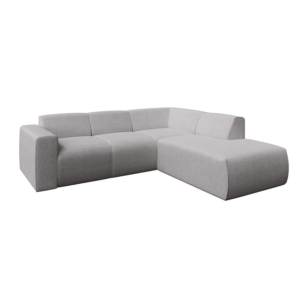 Marlin hjørnesofa med åpen ende høyre, Lamb 04 grey-beige.