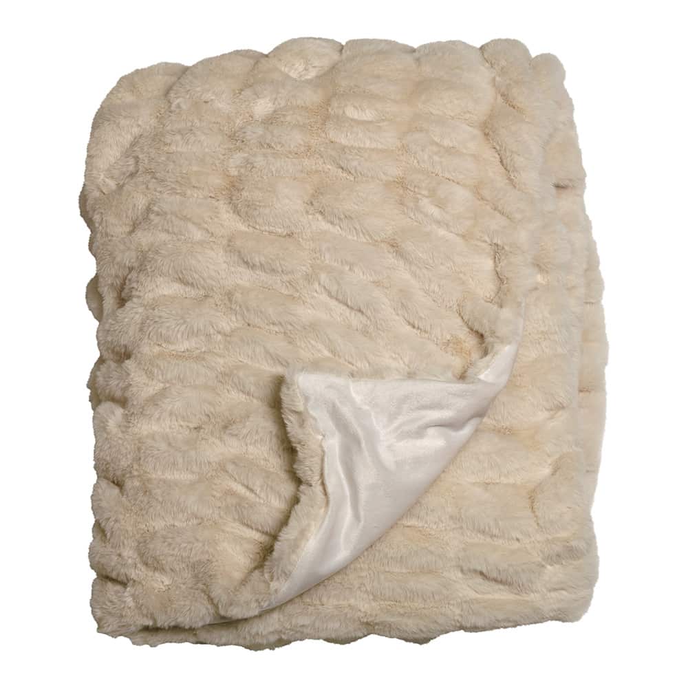 Pledd Fluffy Creme 130 x 170 cm