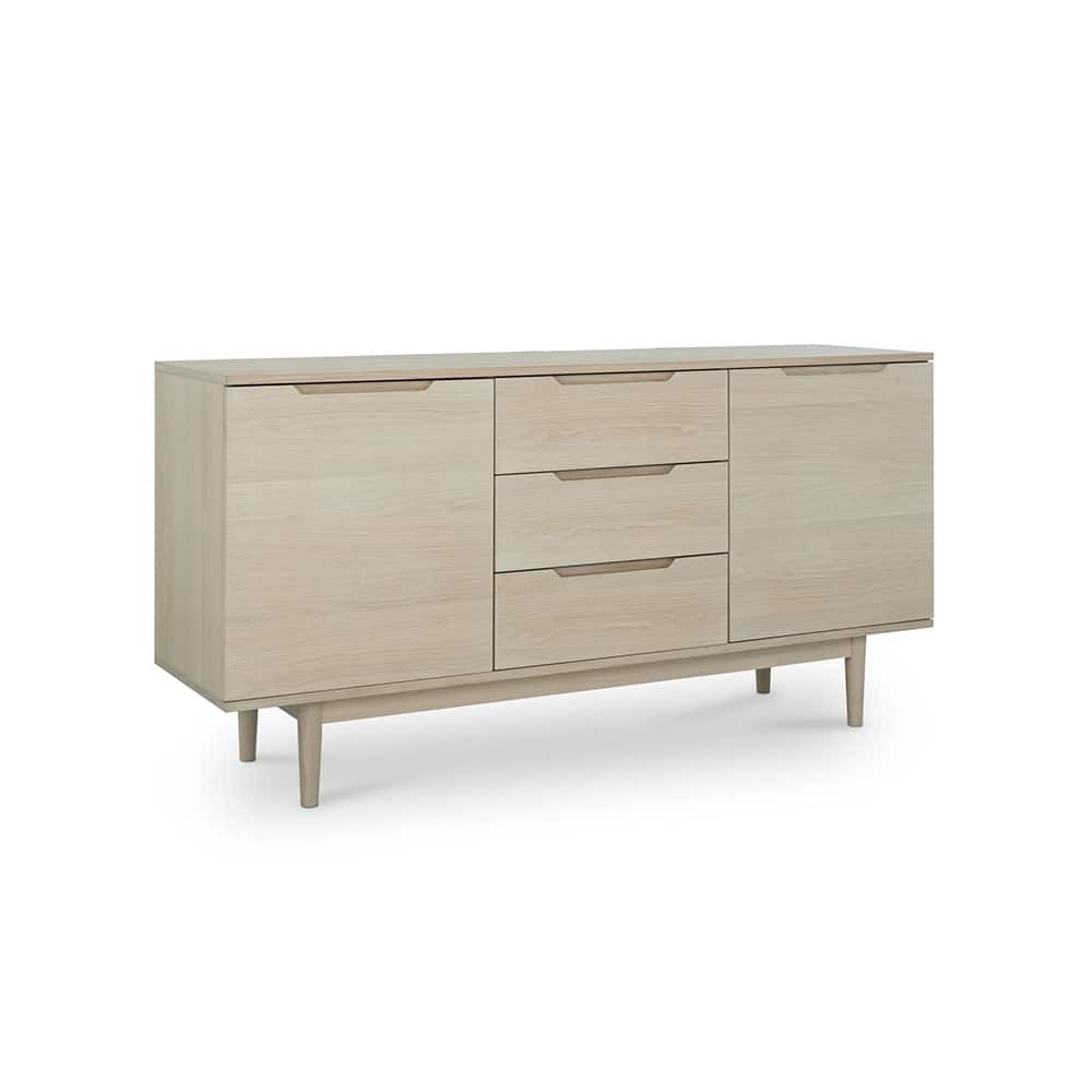 Kerteminde Sjenk 160 cm hvitoljet eik