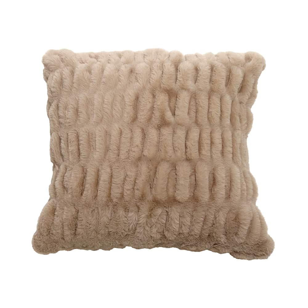 Putetrekk Fluffy, Beige, 50x50 cm