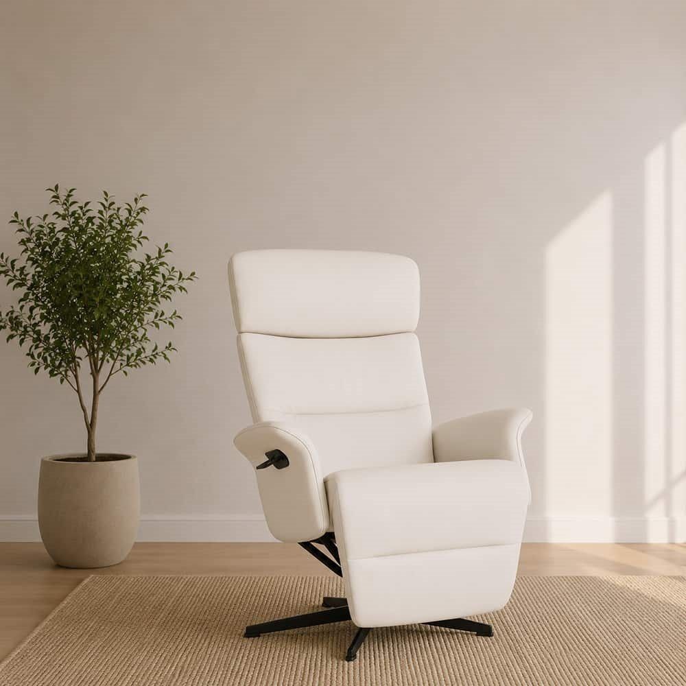 Master Hvilestol m/innebygd fothviler, Fantasy White