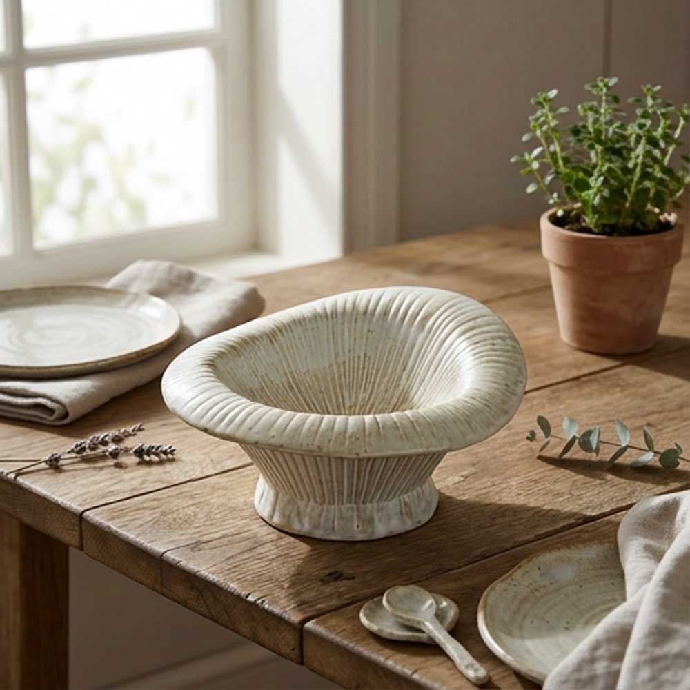 Umami Skål, Beige, Ø17 x H8 cm