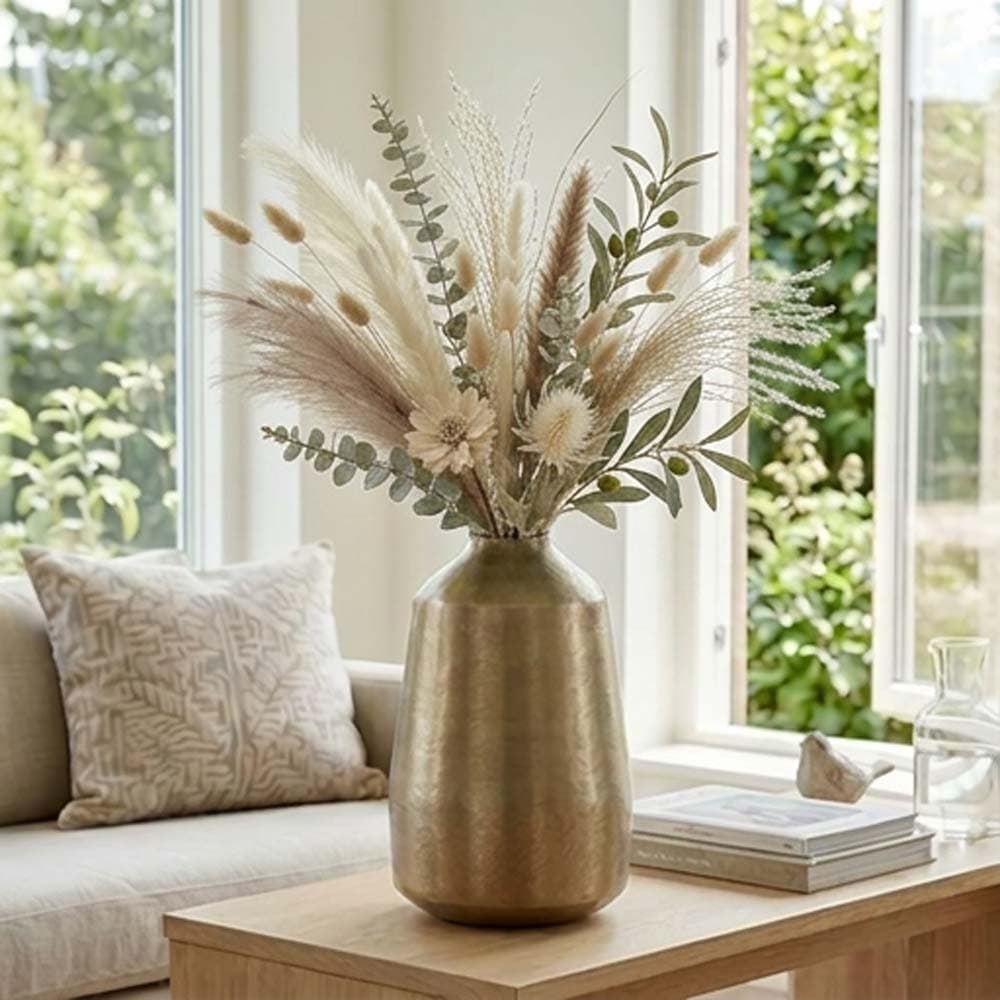 Lama Ines stor vase, Matt gull,  H44 cm