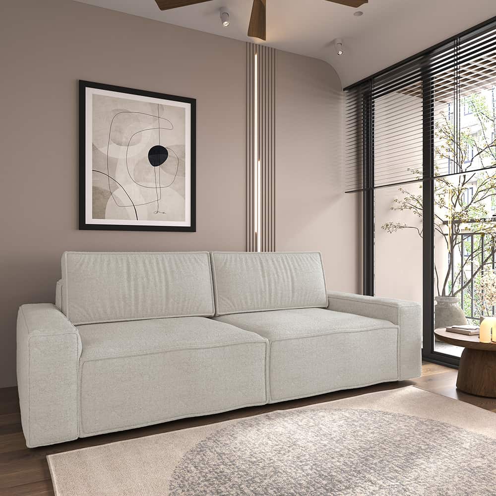 Calvo Plus sovesofa, Tekstil Lamb