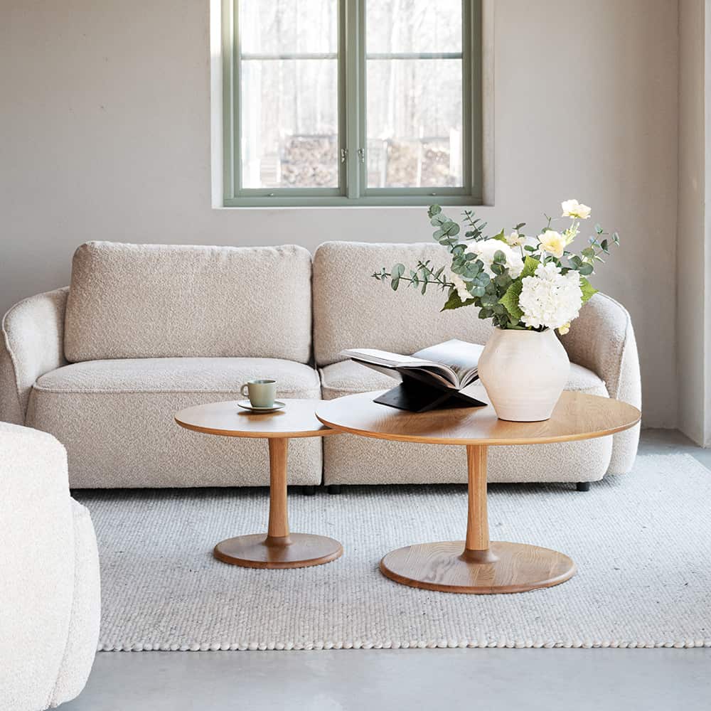 Hobart soffbord runt Ø90 ek