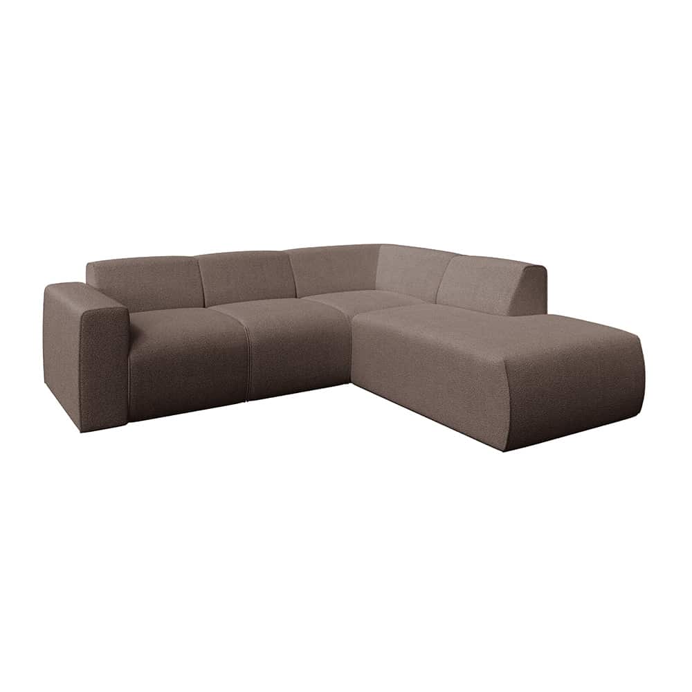 Marlin hjørnesofa med åpen ende høyre, Lamb 12 brown