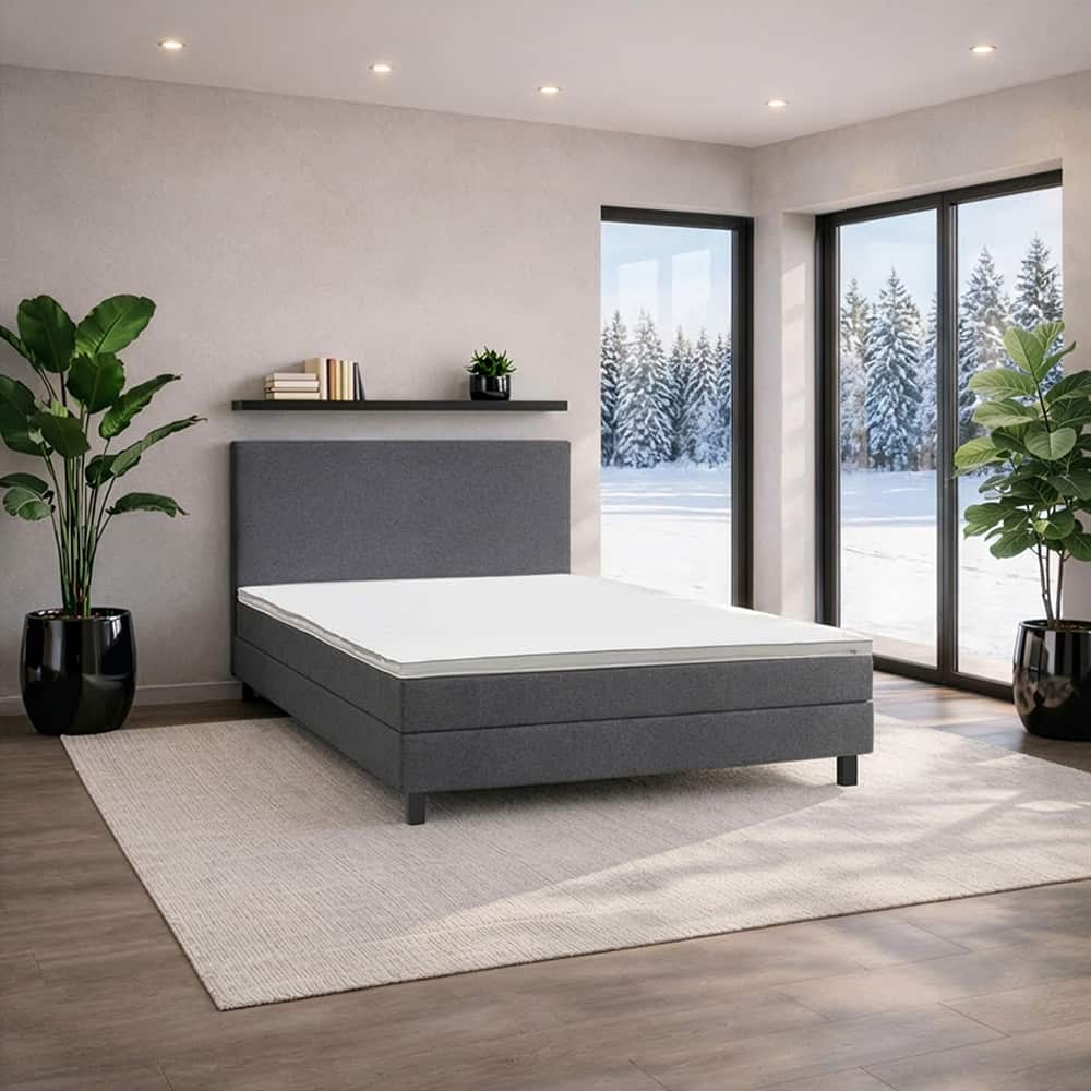 Snøfall Kontinental 160x200 medium Lars 97 Grå