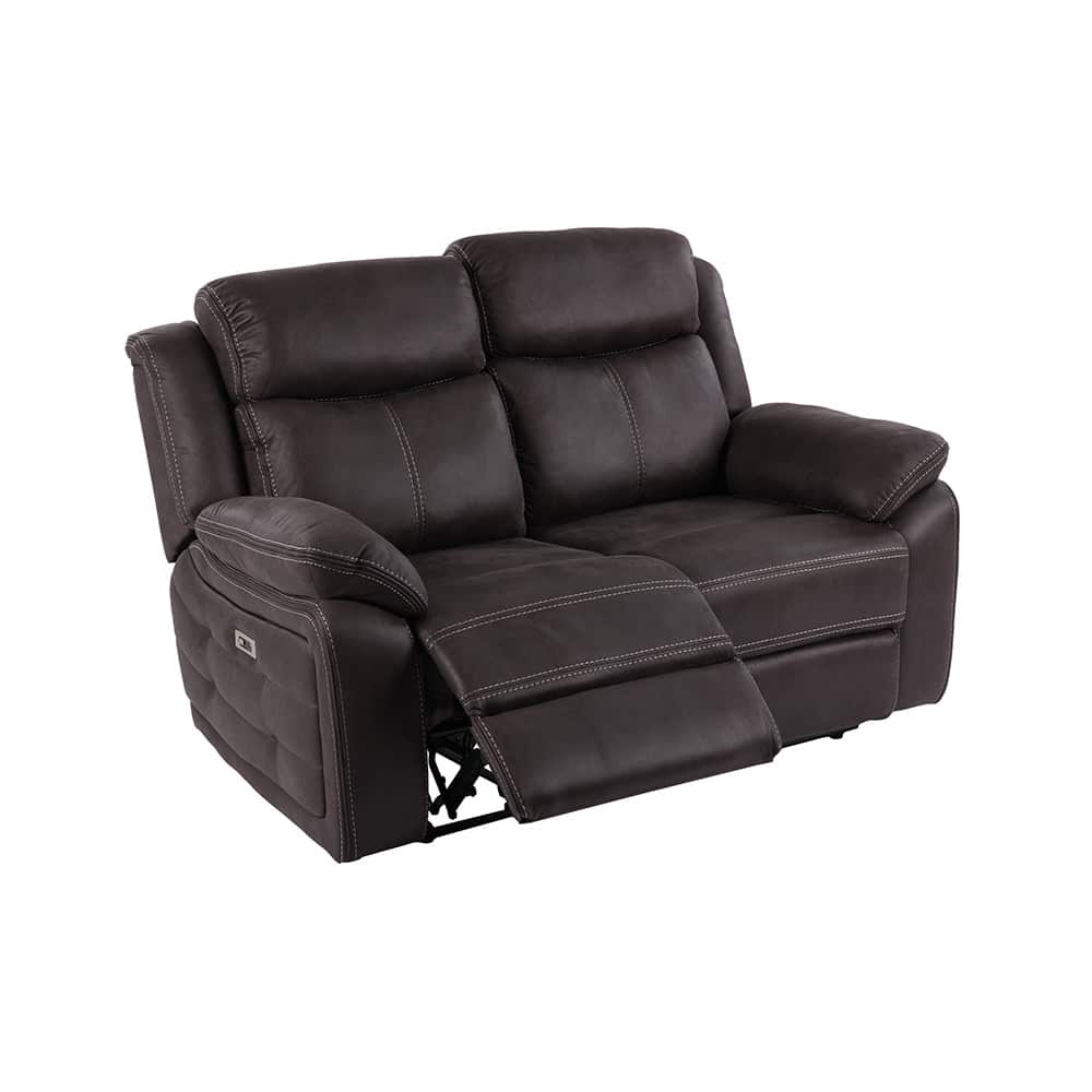 Teddy Reclinersofa m/el 2-seter, brungrå