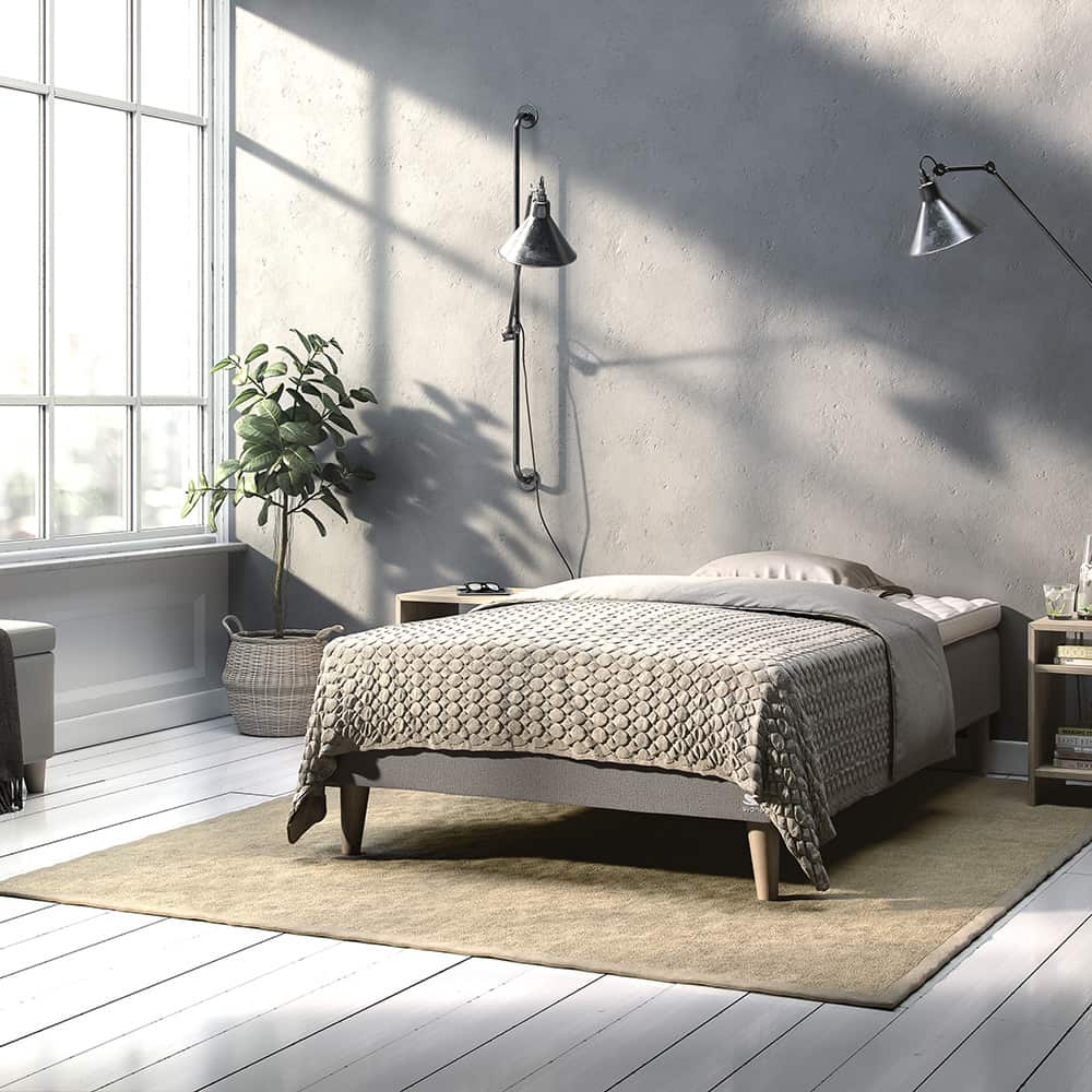 Svane® Elegance Ramme 120*200, Earth Elastec, Moment Ice Grey