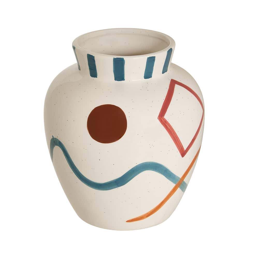 Homy Vase, mønstret keramikk, 25 cm