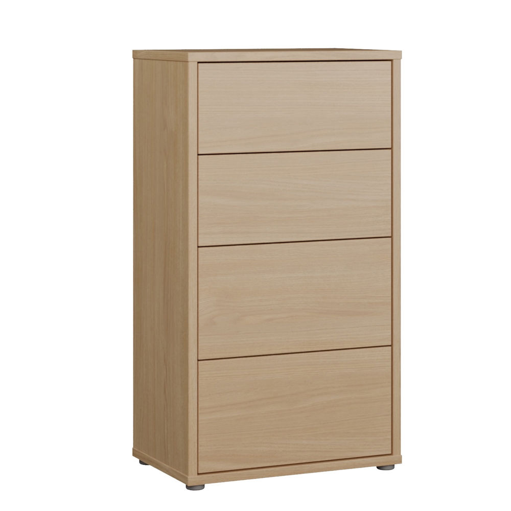 Alice Springs Smal kommode, 4 skuffer, elegancia eik