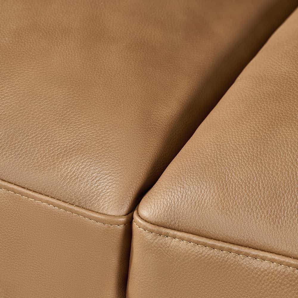Parma 2-seter sofa, hel hud, camel