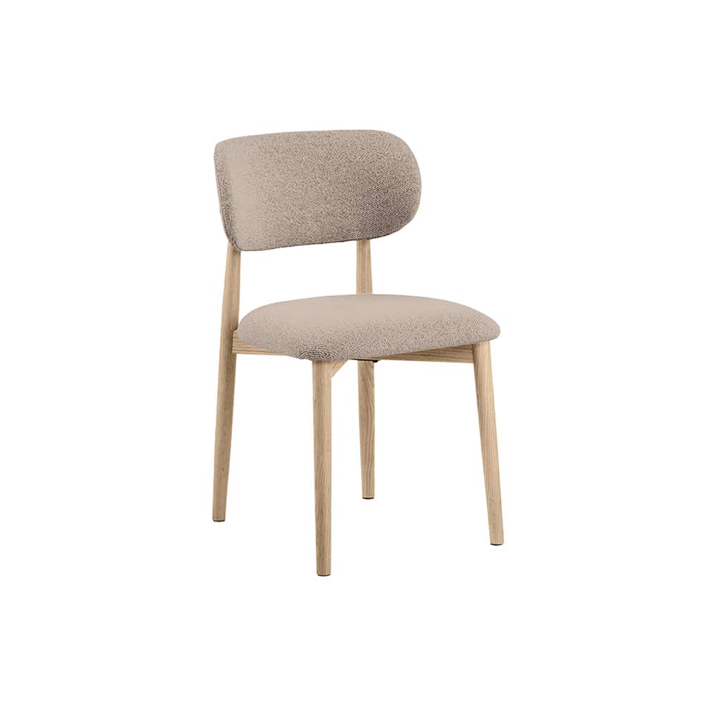 Nordic spisestol, hvitpigmentert oljet eik, Cona Beige 1