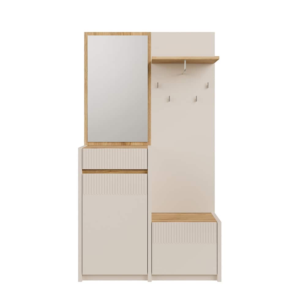 Entre sett Oak Squere - oak/sand